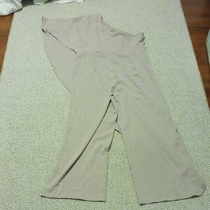 Women's Tan Pantsuit Xl 100%polyester